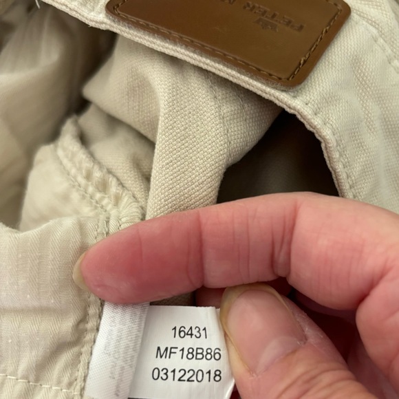 Peter Millar Crown Vintage 5 pocket Canvas Pant, Tan Size 33 - Picture 7 of 13